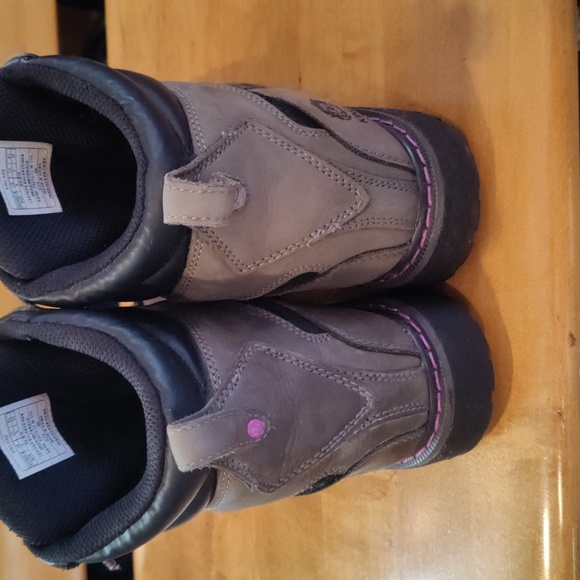 King's 6" Leather Steel Toe Brown With Pink Accents Size 8 By Honeywell - Picture 5 of 12